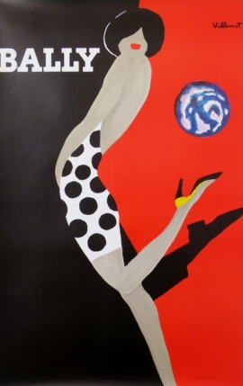 BALLY (Woman in profile with balloon)