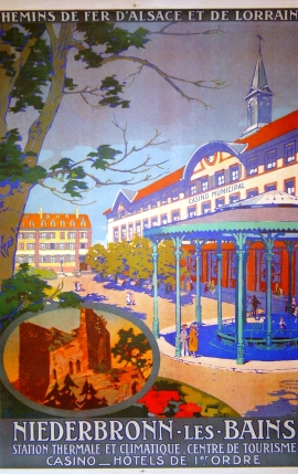 NIEDERBRONN-LES-BAINS CASINO CHEMINS DE FER D'ALSACE ET DE LORRAINE
